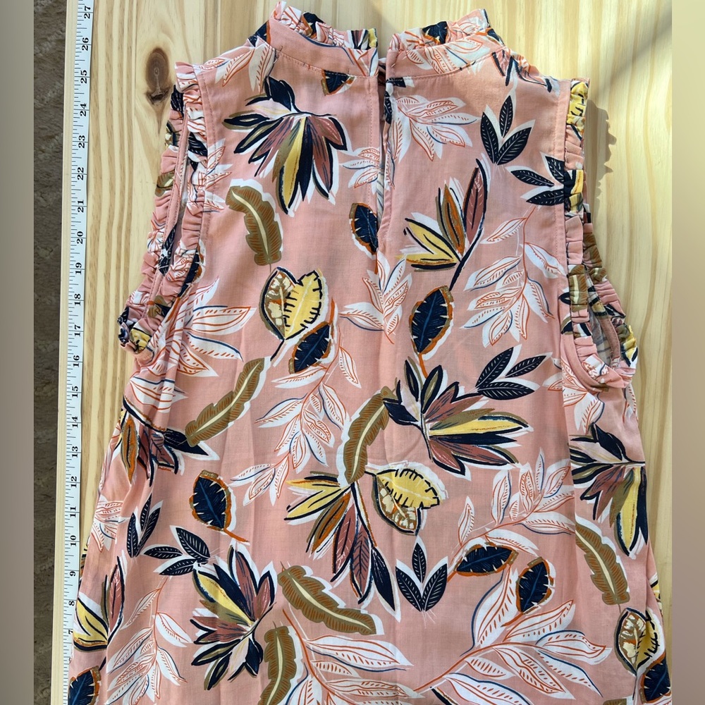 Gibson multi colored floral blouse